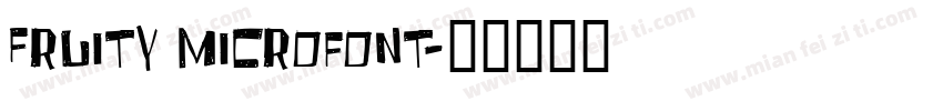 Fruity microfont字体转换